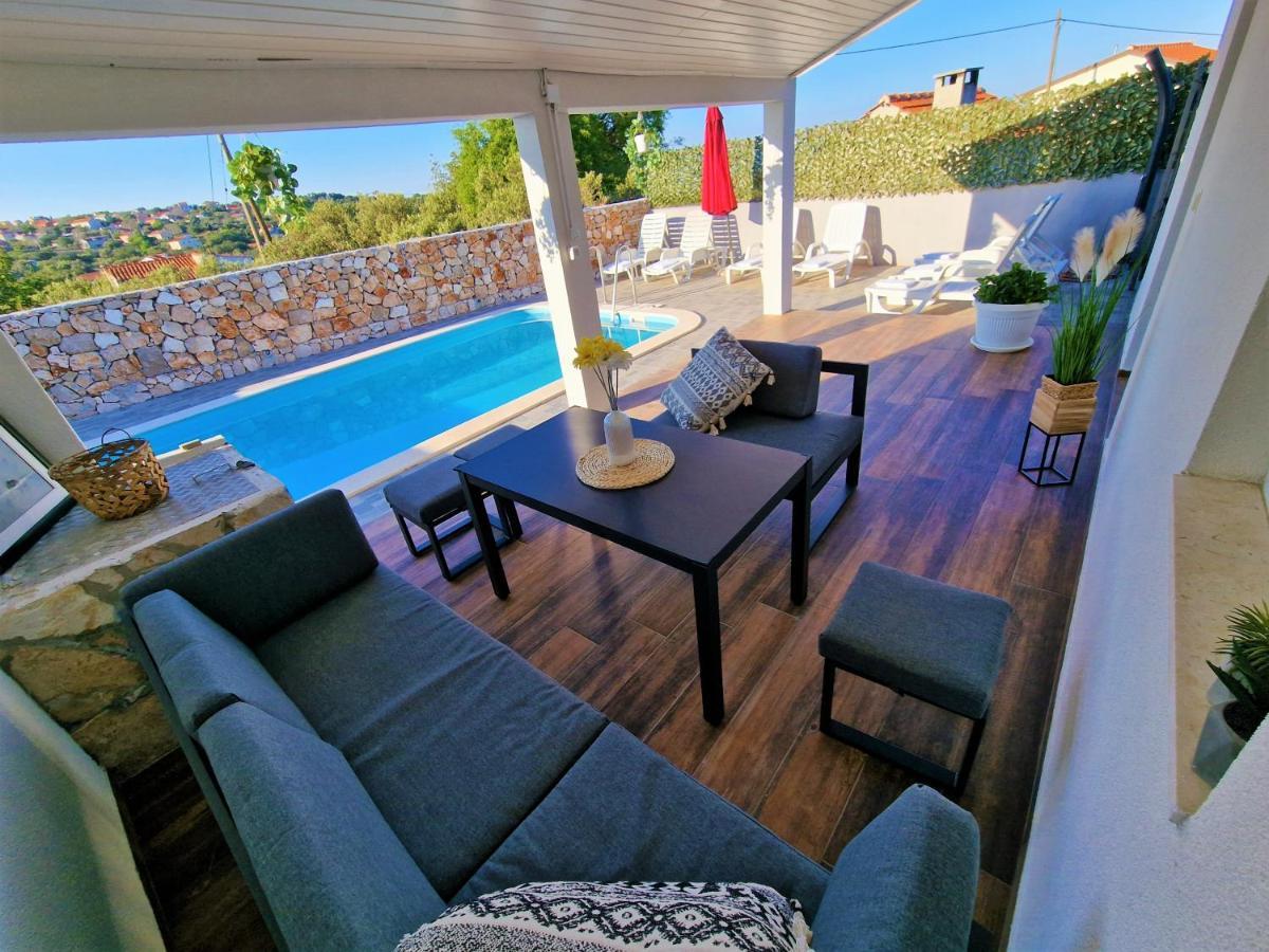 Anas Lagoon Holiday House With Pool At Azure Beach Drvenik Mali Exterior foto