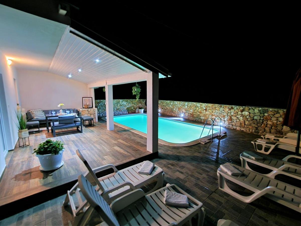 Anas Lagoon Holiday House With Pool At Azure Beach Drvenik Mali Exterior foto