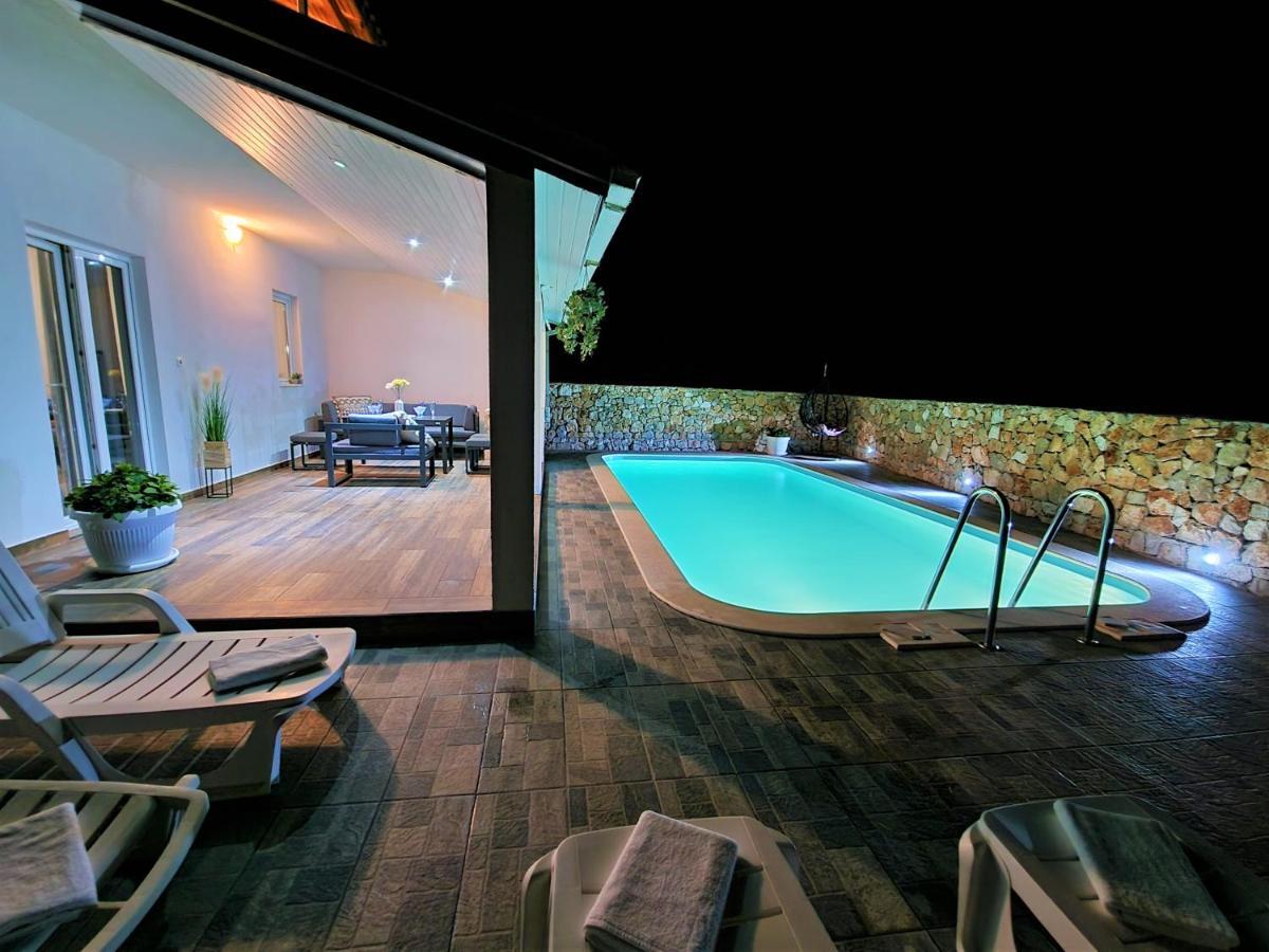 Anas Lagoon Holiday House With Pool At Azure Beach Drvenik Mali Exterior foto